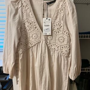Zara Beige Romper XS